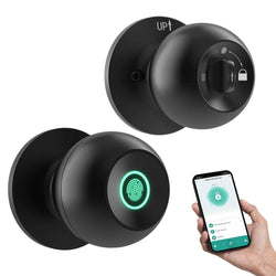 Smart Door Knob with Fingerprint, Smart Door Lock with Remote Access